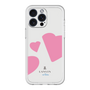 スリムプロテクションプレミアムケース［ LANVIN en Bleu Hearts Pink - ランバン ハート ピンク ］