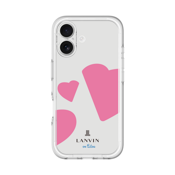 スリムプロテクションプレミアムケース［ LANVIN en Bleu Hearts Pink - ランバン ハート ピンク ］
