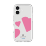 スリムプロテクションプレミアムケース［ LANVIN en Bleu Hearts Pink - ランバン ハート ピンク ］