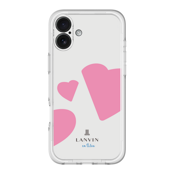 スリムプロテクションプレミアムケース［ LANVIN en Bleu Hearts Pink - ランバン ハート ピンク ］