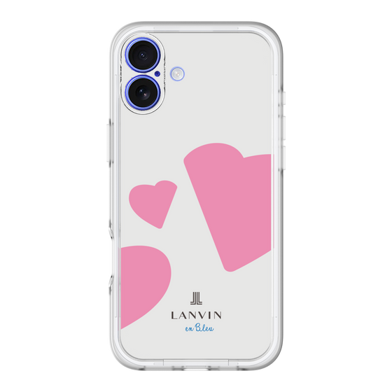 スリムプロテクションプレミアムケース［ LANVIN en Bleu Hearts Pink - ランバン ハート ピンク ］