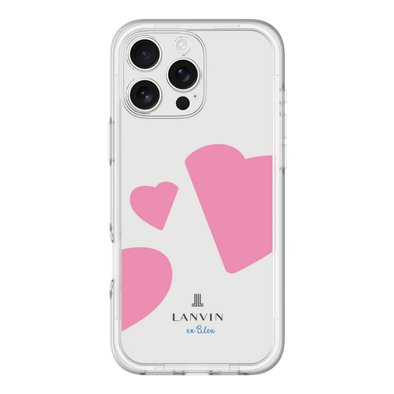スリムプロテクションプレミアムケース［ LANVIN en Bleu Hearts Pink - ランバン ハート ピンク ］