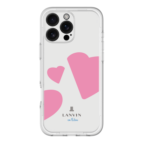 スリムプロテクションプレミアムケース［ LANVIN en Bleu Hearts Pink - ランバン ハート ピンク ］