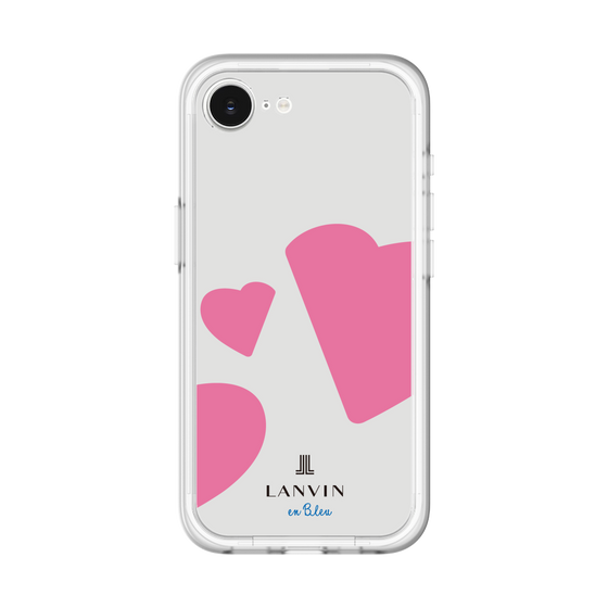 スリムプロテクションプレミアムケース［ LANVIN en Bleu Hearts Pink - ランバン ハート ピンク ］