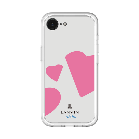 スリムプロテクションプレミアムケース［ LANVIN en Bleu Hearts Pink - ランバン ハート ピンク ］