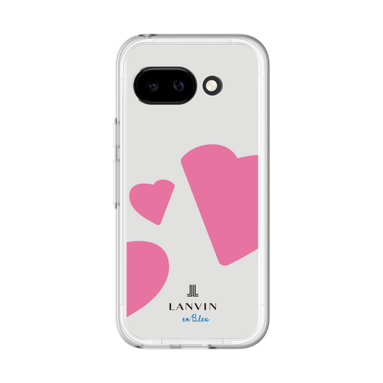 スリムプロテクションプレミアムケース［ LANVIN en Bleu Hearts Pink - ランバン ハート ピンク ］