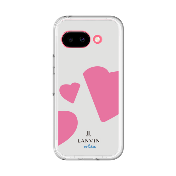 スリムプロテクションプレミアムケース［ LANVIN en Bleu Hearts Pink - ランバン ハート ピンク ］