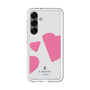 スリムプロテクションプレミアムケース［ LANVIN en Bleu Hearts Pink - ランバン ハート ピンク ］