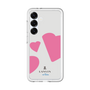 スリムプロテクションプレミアムケース［ LANVIN en Bleu Hearts Pink - ランバン ハート ピンク ］