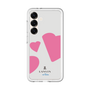 スリムプロテクションプレミアムケース［ LANVIN en Bleu Hearts Pink - ランバン ハート ピンク ］