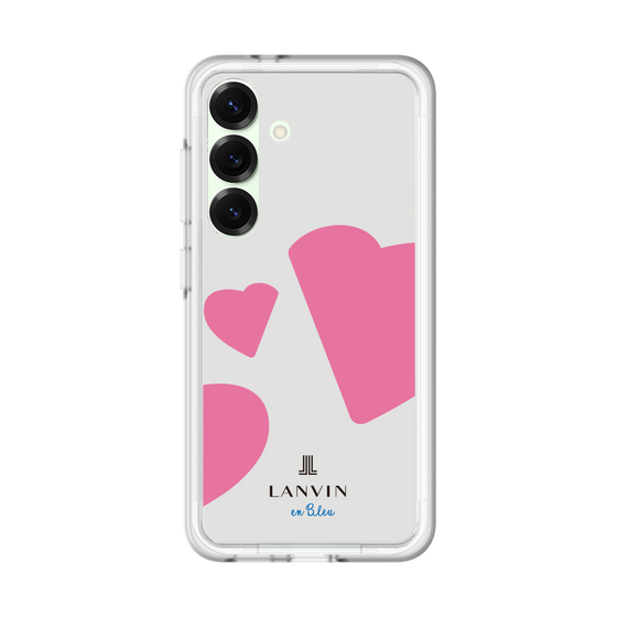 スリムプロテクションプレミアムケース［ LANVIN en Bleu Hearts Pink - ランバン ハート ピンク ］
