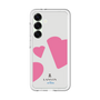 スリムプロテクションプレミアムケース［ LANVIN en Bleu Hearts Pink - ランバン ハート ピンク ］