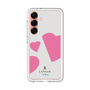 スリムプロテクションプレミアムケース［ LANVIN en Bleu Hearts Pink - ランバン ハート ピンク ］