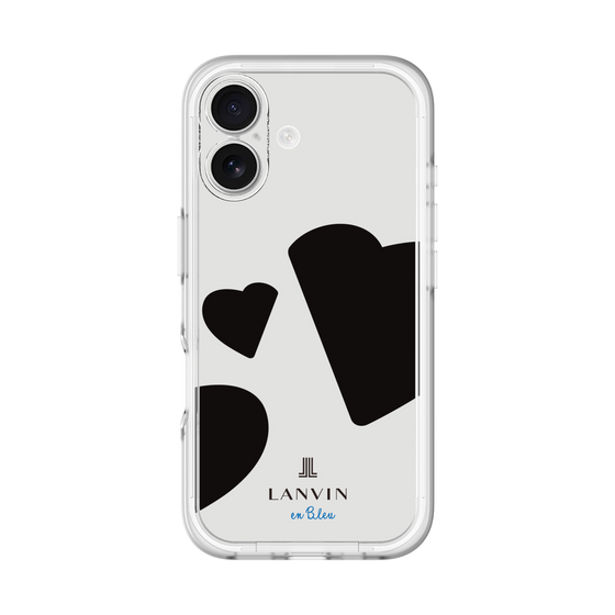 スリムプロテクションプレミアムケース［ LANVIN en Bleu Hearts Black - ランバン ハート ブラック ］