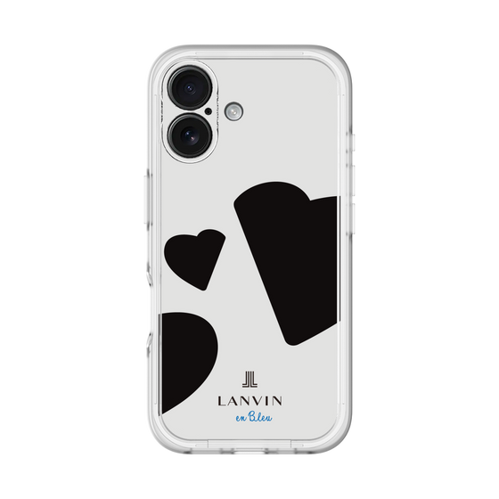 スリムプロテクションプレミアムケース［ LANVIN en Bleu Hearts Black - ランバン ハート ブラック ］