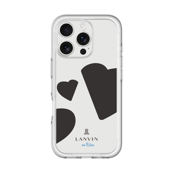 スリムプロテクションプレミアムケース［ LANVIN en Bleu Hearts Black - ランバン ハート ブラック ］