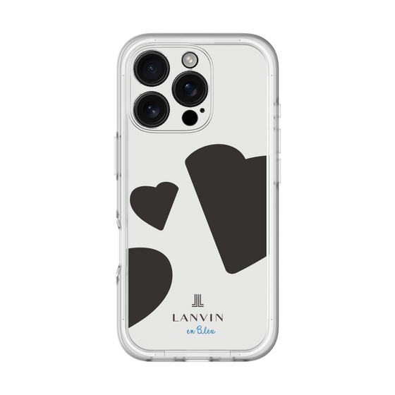 スリムプロテクションプレミアムケース［ LANVIN en Bleu Hearts Black - ランバン ハート ブラック ］