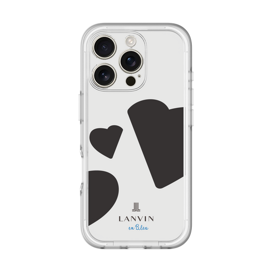 スリムプロテクションプレミアムケース［ LANVIN en Bleu Hearts Black - ランバン ハート ブラック ］