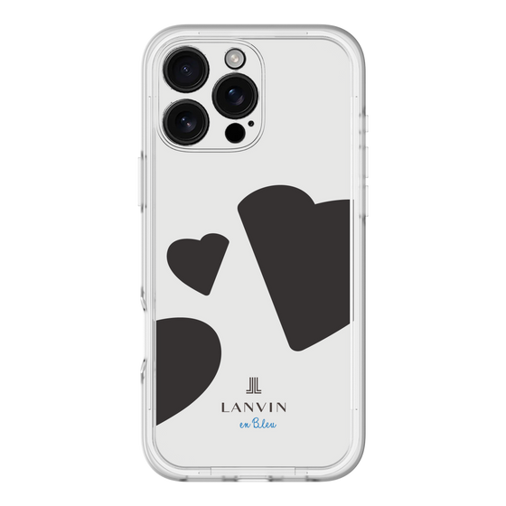 スリムプロテクションプレミアムケース［ LANVIN en Bleu Hearts Black - ランバン ハート ブラック ］