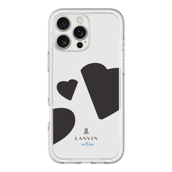 スリムプロテクションプレミアムケース［ LANVIN en Bleu Hearts Black - ランバン ハート ブラック ］