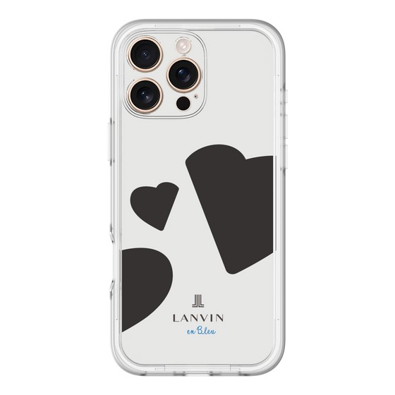 スリムプロテクションプレミアムケース［ LANVIN en Bleu Hearts Black - ランバン ハート ブラック ］