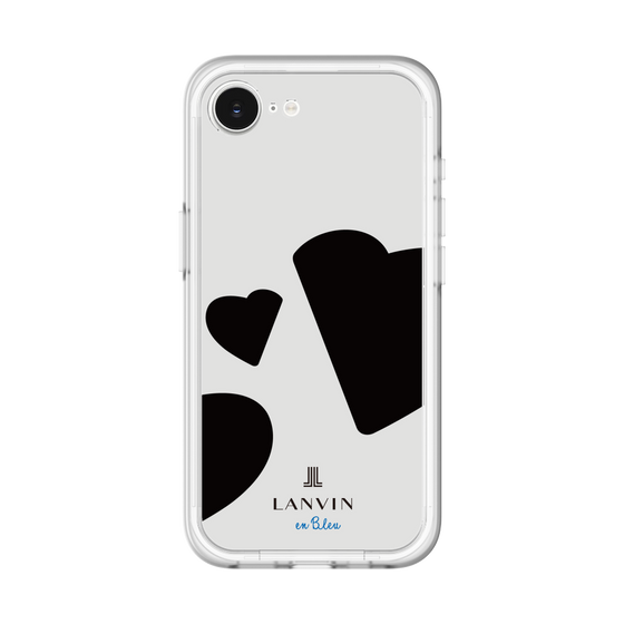 スリムプロテクションプレミアムケース［ LANVIN en Bleu Hearts Black - ランバン ハート ブラック ］