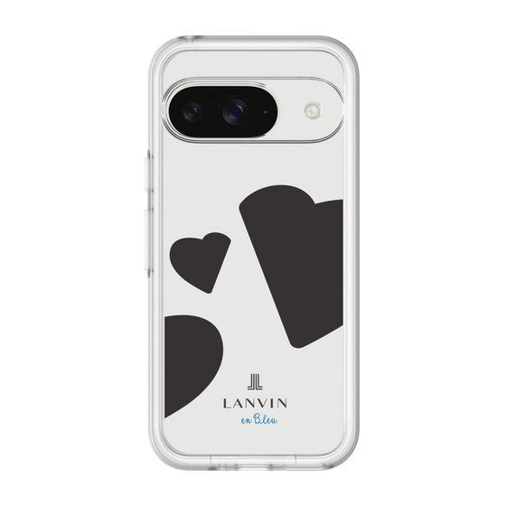 スリムプロテクションプレミアムケース［ LANVIN en Bleu Hearts Black - ランバン ハート ブラック ］