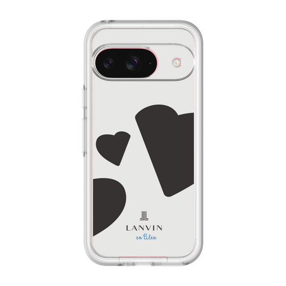 スリムプロテクションプレミアムケース［ LANVIN en Bleu Hearts Black - ランバン ハート ブラック ］