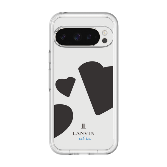 スリムプロテクションプレミアムケース［ LANVIN en Bleu Hearts Black - ランバン ハート ブラック ］