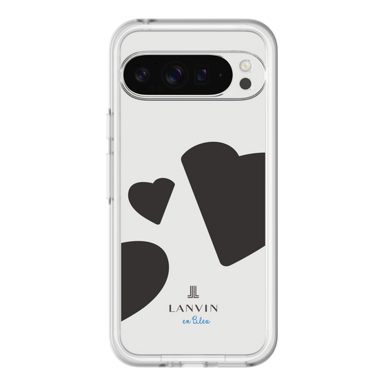 スリムプロテクションプレミアムケース［ LANVIN en Bleu Hearts Black - ランバン ハート ブラック ］