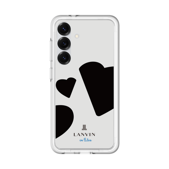 スリムプロテクションプレミアムケース［ LANVIN en Bleu Hearts Black - ランバン ハート ブラック ］