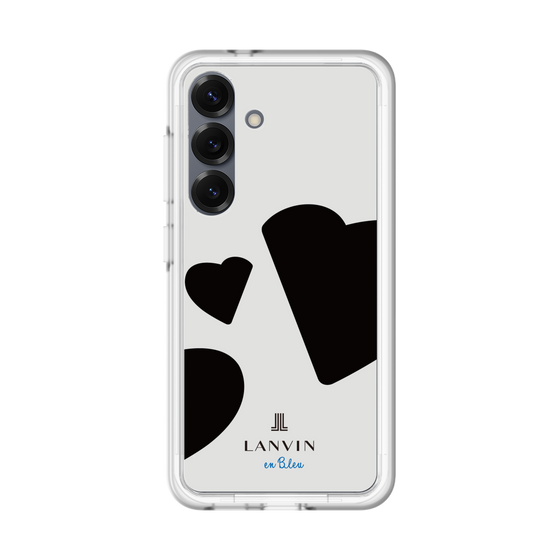 スリムプロテクションプレミアムケース［ LANVIN en Bleu Hearts Black - ランバン ハート ブラック ］