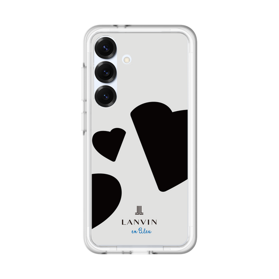 スリムプロテクションプレミアムケース［ LANVIN en Bleu Hearts Black - ランバン ハート ブラック ］