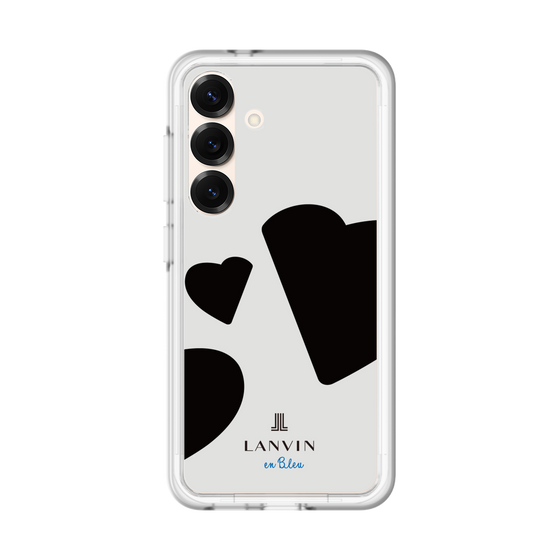 スリムプロテクションプレミアムケース［ LANVIN en Bleu Hearts Black - ランバン ハート ブラック ］