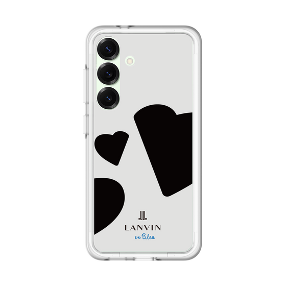 スリムプロテクションプレミアムケース［ LANVIN en Bleu Hearts Black - ランバン ハート ブラック ］