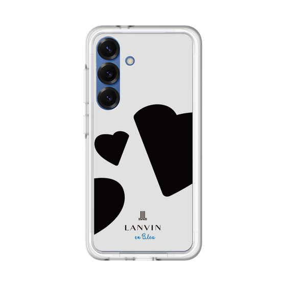 スリムプロテクションプレミアムケース［ LANVIN en Bleu Hearts Black - ランバン ハート ブラック ］