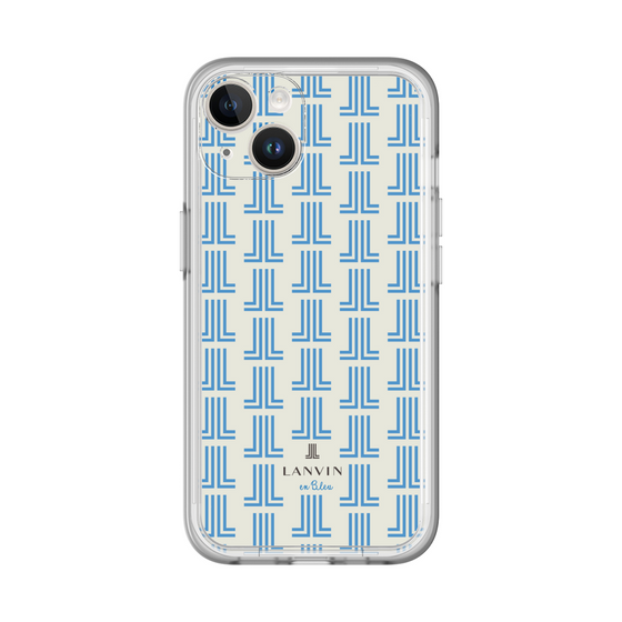 スリムプロテクションプレミアムケース［ LANVIN en Bleu Monogram Blue - ランバン ブルーモノグラム ］