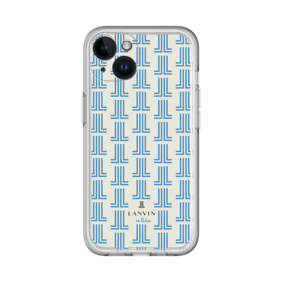 スリムプロテクションプレミアムケース［ LANVIN en Bleu Monogram Blue - ランバン ブルーモノグラム ］
