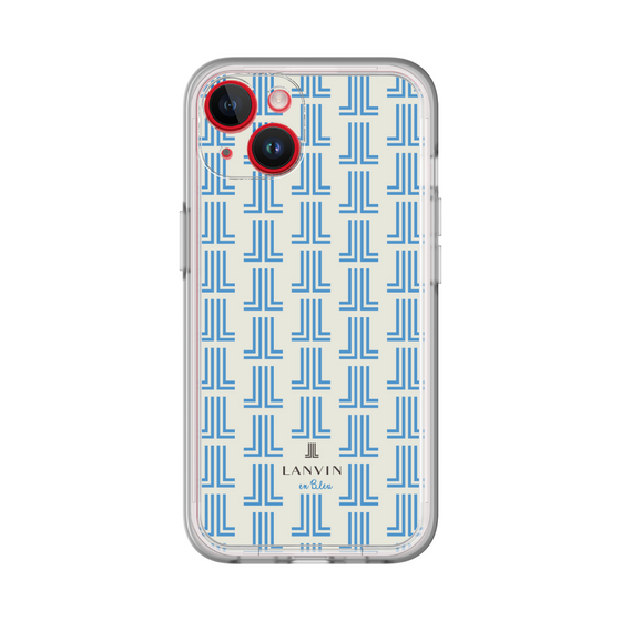 スリムプロテクションプレミアムケース［ LANVIN en Bleu Monogram Blue - ランバン ブルーモノグラム ］