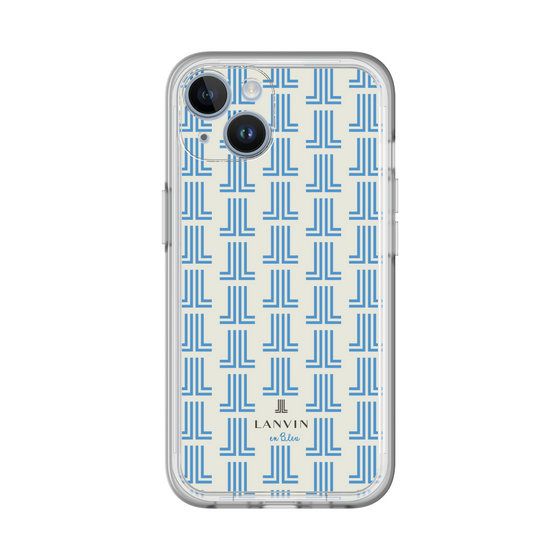 スリムプロテクションプレミアムケース［ LANVIN en Bleu Monogram Blue - ランバン ブルーモノグラム ］