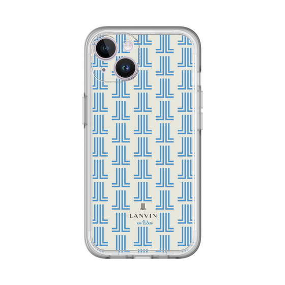 スリムプロテクションプレミアムケース［ LANVIN en Bleu Monogram Blue - ランバン ブルーモノグラム ］