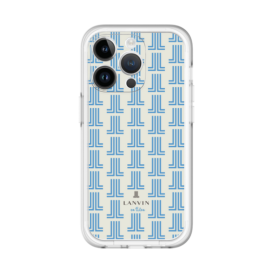 スリムプロテクションプレミアムケース［ LANVIN en Bleu Monogram Blue - ランバン ブルーモノグラム ］