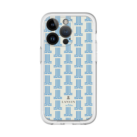 スリムプロテクションプレミアムケース［ LANVIN en Bleu Monogram Blue - ランバン ブルーモノグラム ］