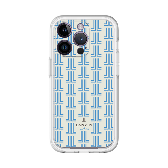 スリムプロテクションプレミアムケース［ LANVIN en Bleu Monogram Blue - ランバン ブルーモノグラム ］