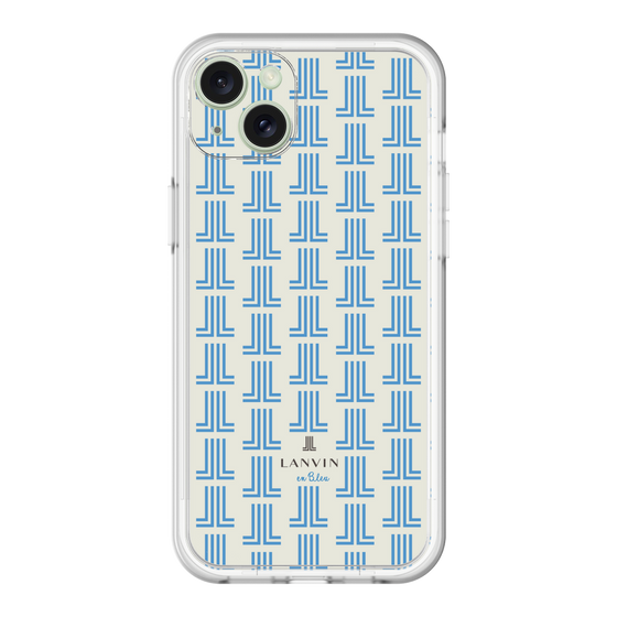 スリムプロテクションプレミアムケース［ LANVIN en Bleu Monogram Blue - ランバン ブルーモノグラム ］
