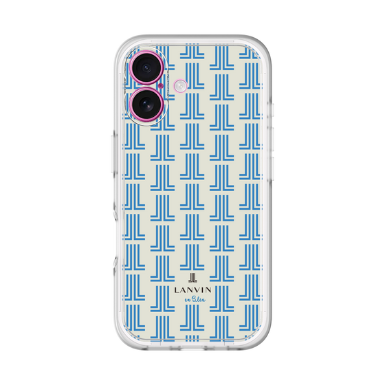 スリムプロテクションプレミアムケース［ LANVIN en Bleu Monogram Blue - ランバン ブルーモノグラム ］
