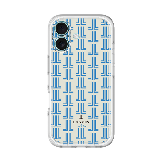 スリムプロテクションプレミアムケース［ LANVIN en Bleu Monogram Blue - ランバン ブルーモノグラム ］