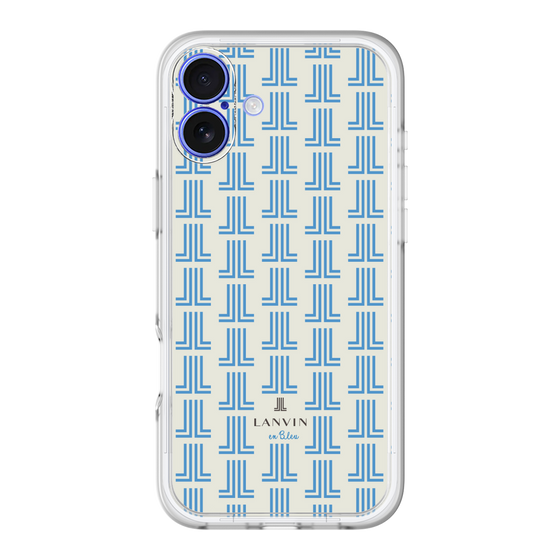 スリムプロテクションプレミアムケース［ LANVIN en Bleu Monogram Blue - ランバン ブルーモノグラム ］