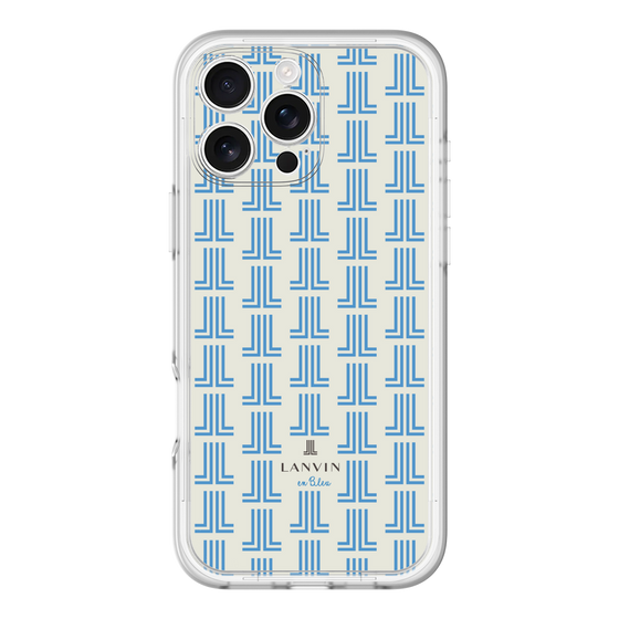 スリムプロテクションプレミアムケース［ LANVIN en Bleu Monogram Blue - ランバン ブルーモノグラム ］