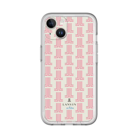スリムプロテクションプレミアムケース［ LANVIN en Bleu Monogram Red - ランバン レッドモノグラム ］
